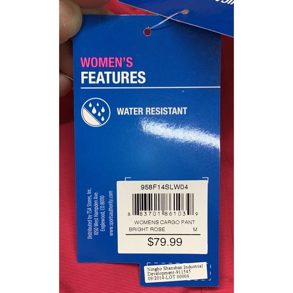 Slalom Womens Insulated Cargo Snow Pants Bright Rose Pink Medium Water Resistant - Picture 16 of 16